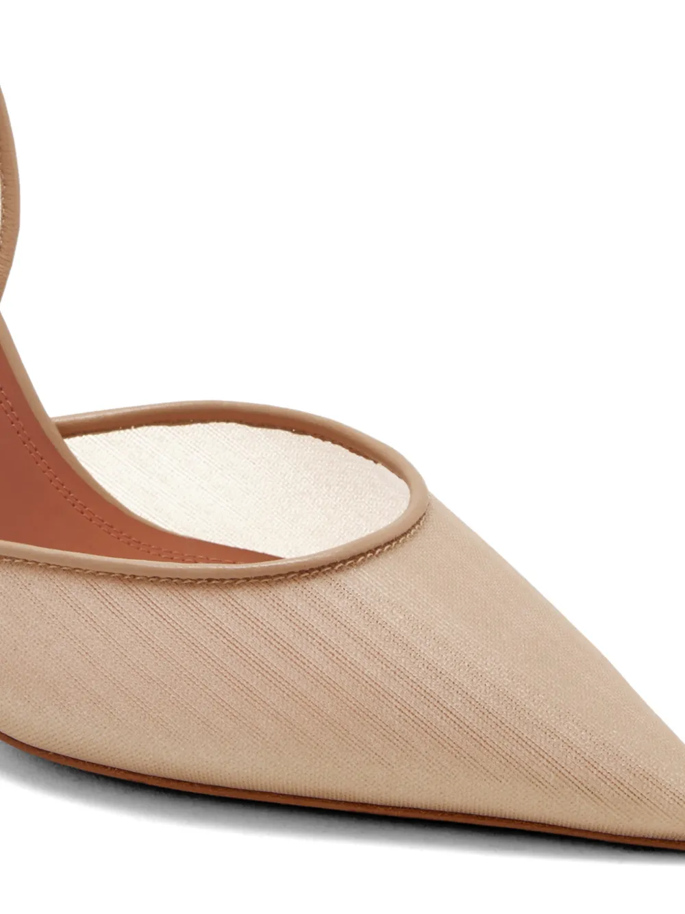 Amina Muaddi 95 mm Holli pumps Beige