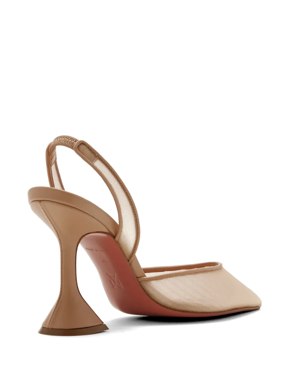 Amina Muaddi 95 mm Holli pumps Beige