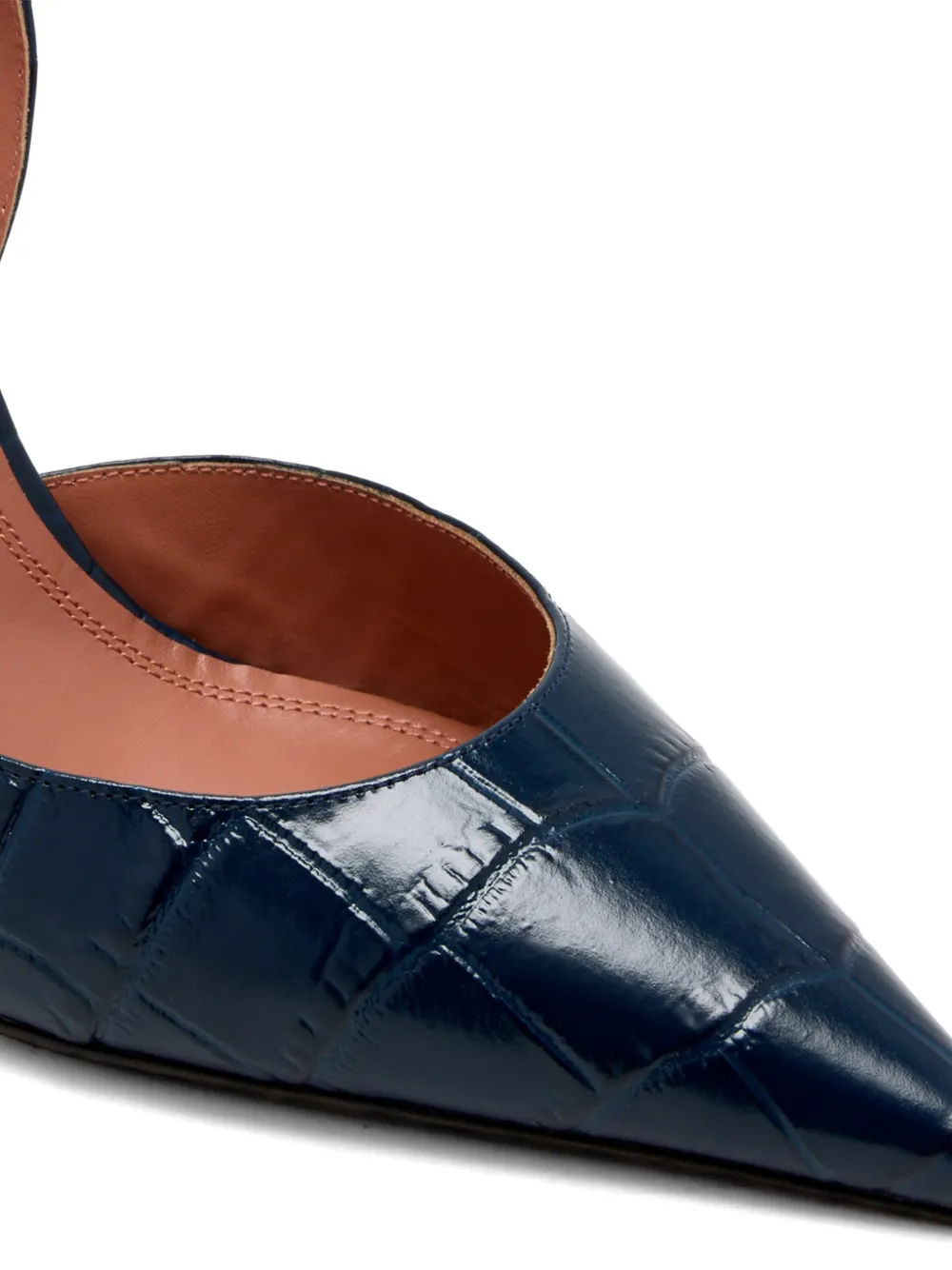 Amina Muaddi 95 mm Holli pumps Blauw