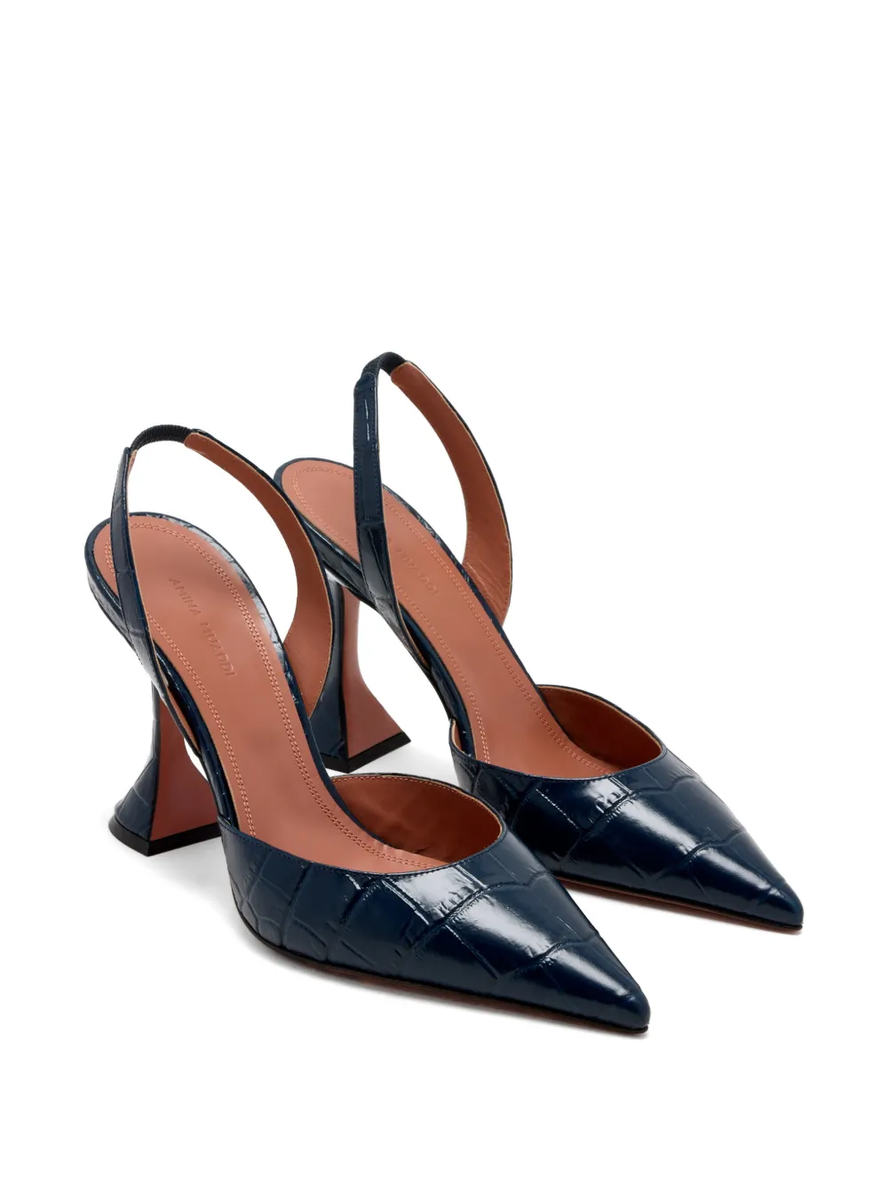 Amina Muaddi 95 mm Holli pumps Blauw