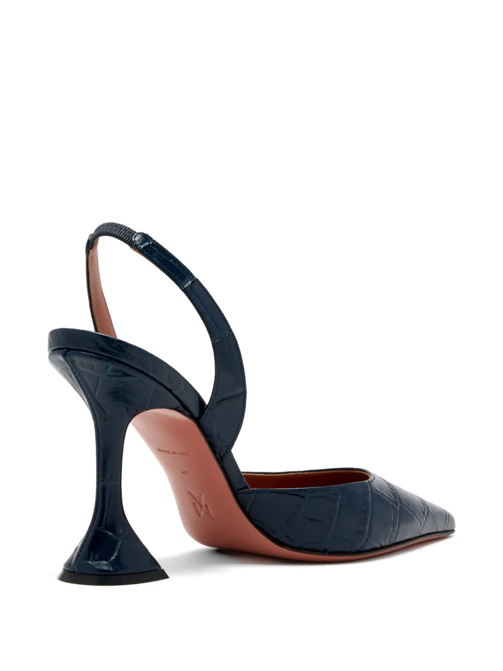 Amina Muaddi 95 mm Holli pumps Blauw