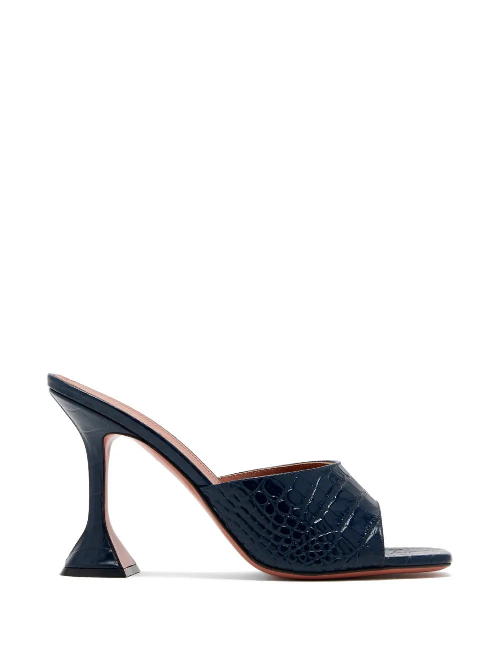 Amina Muaddi Lupita Mules mit Absatz 95mm - Blau