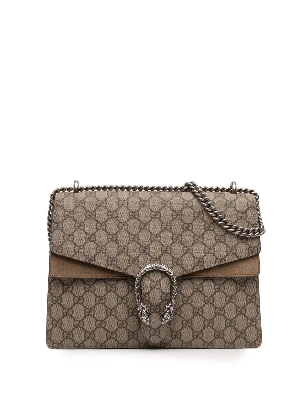 Gucci Pre-Owned 2016-2025 Medium GG Supreme Dionysus shoulder bag - Marrone