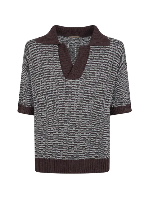 Nuur V-neck knitted T-shirt