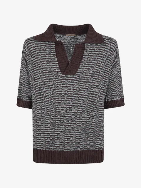 Nuur t-shirt en maille à col v