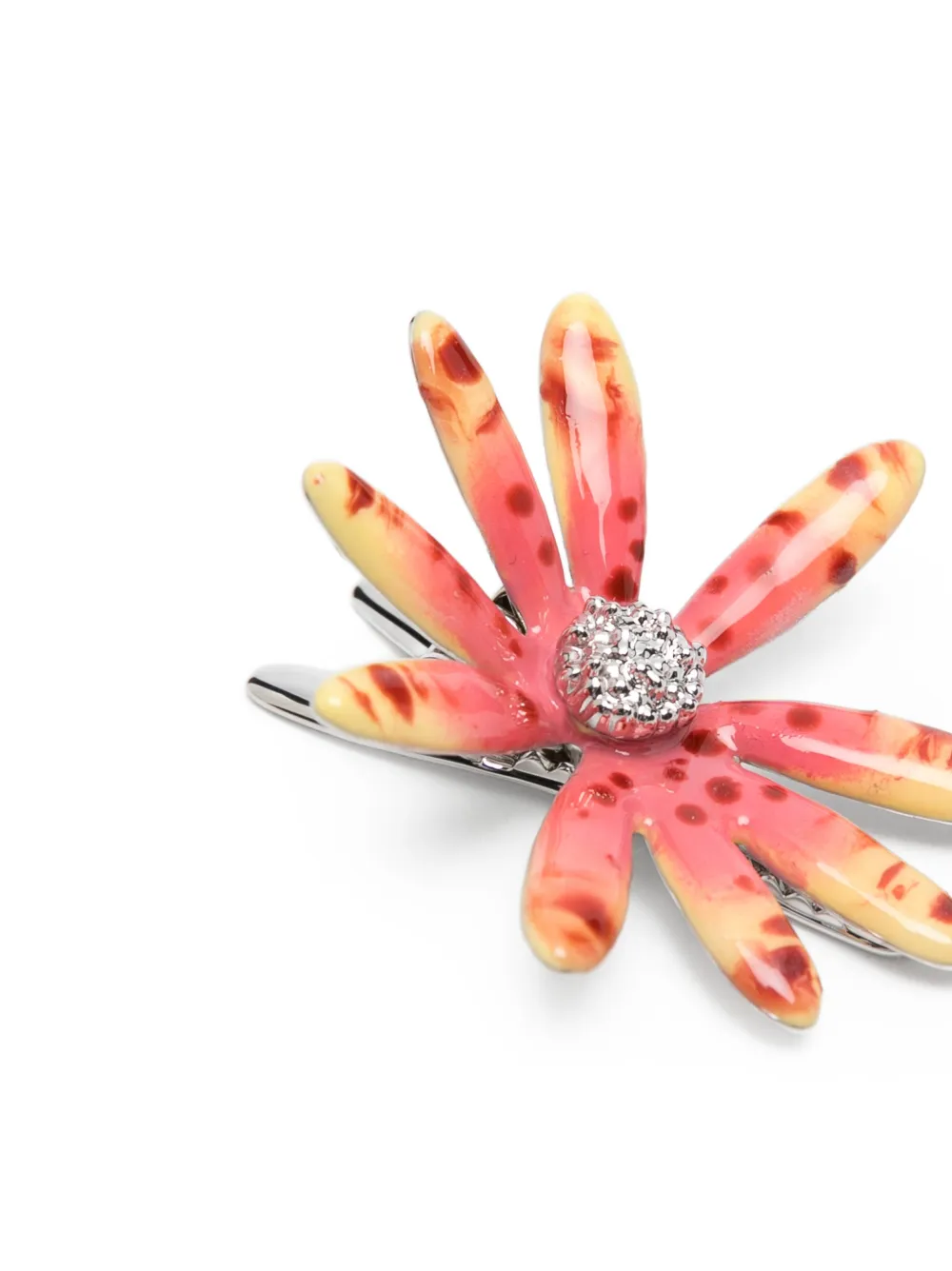  Yvmin Floral Embellished Hair Clip - Silver 