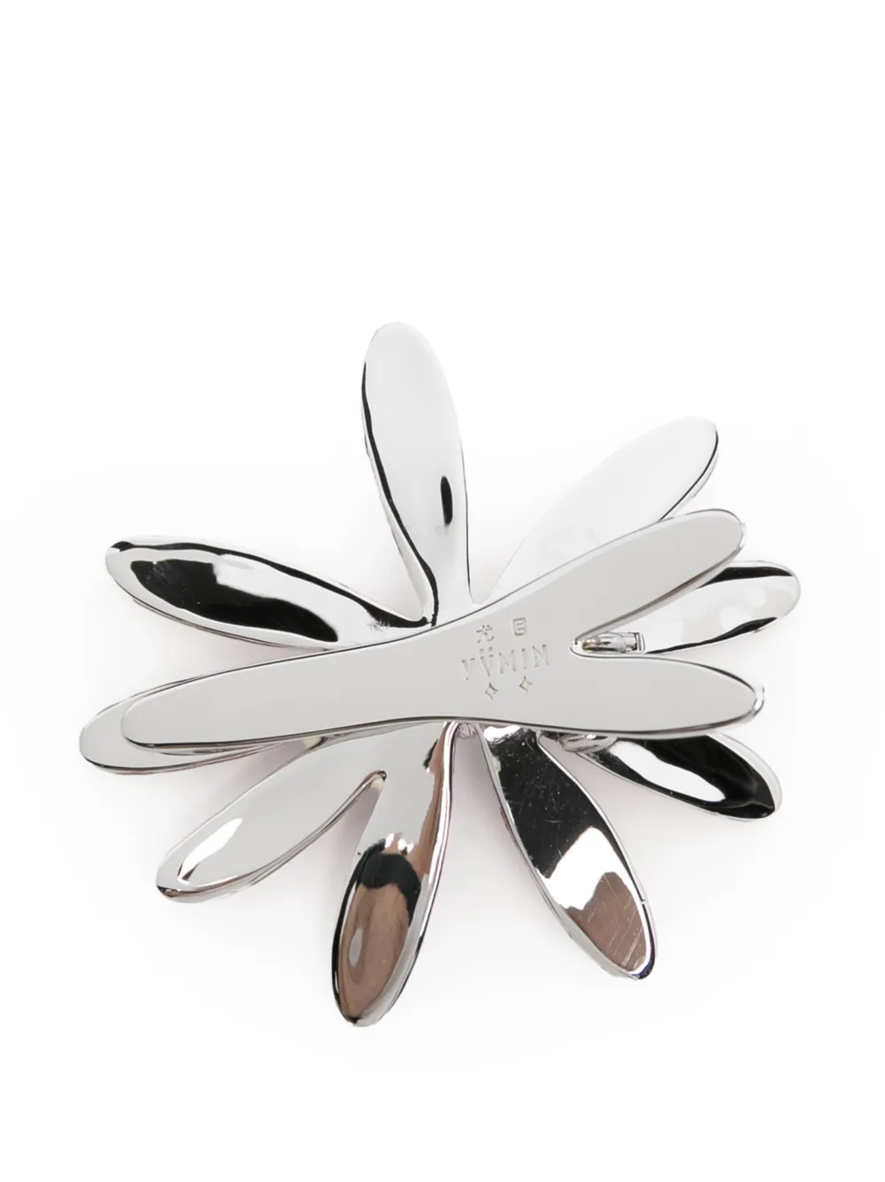  Yvmin Floral Embellished Hair Clip - Silver 