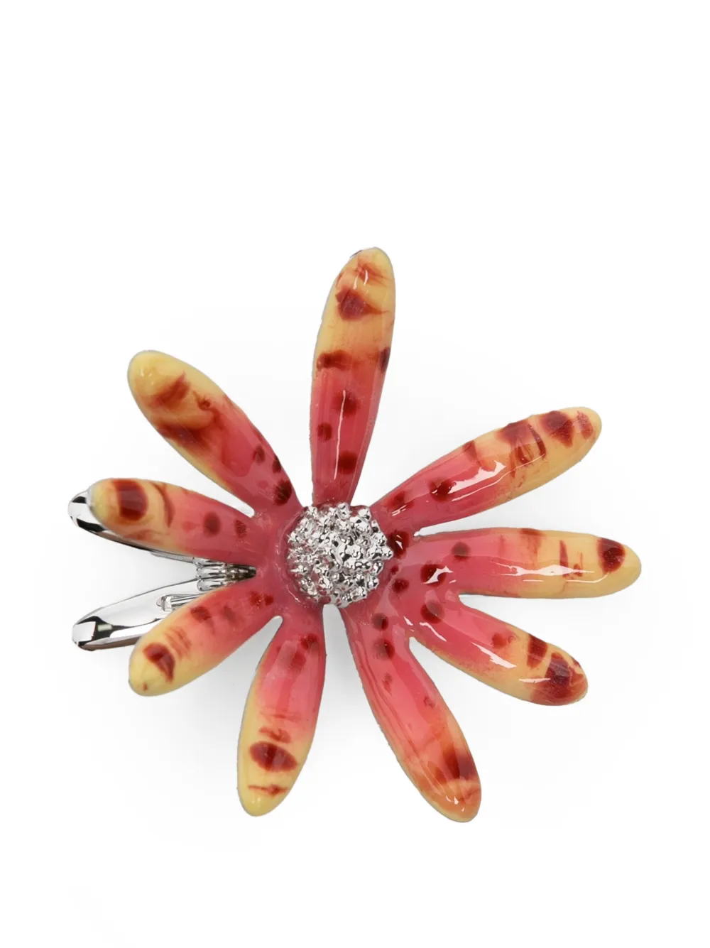 YVMIN floral embellished hair clip - Argento