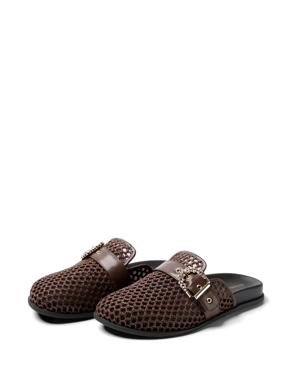 EMANUELLE VEE crystal-embellished sandals Bruin