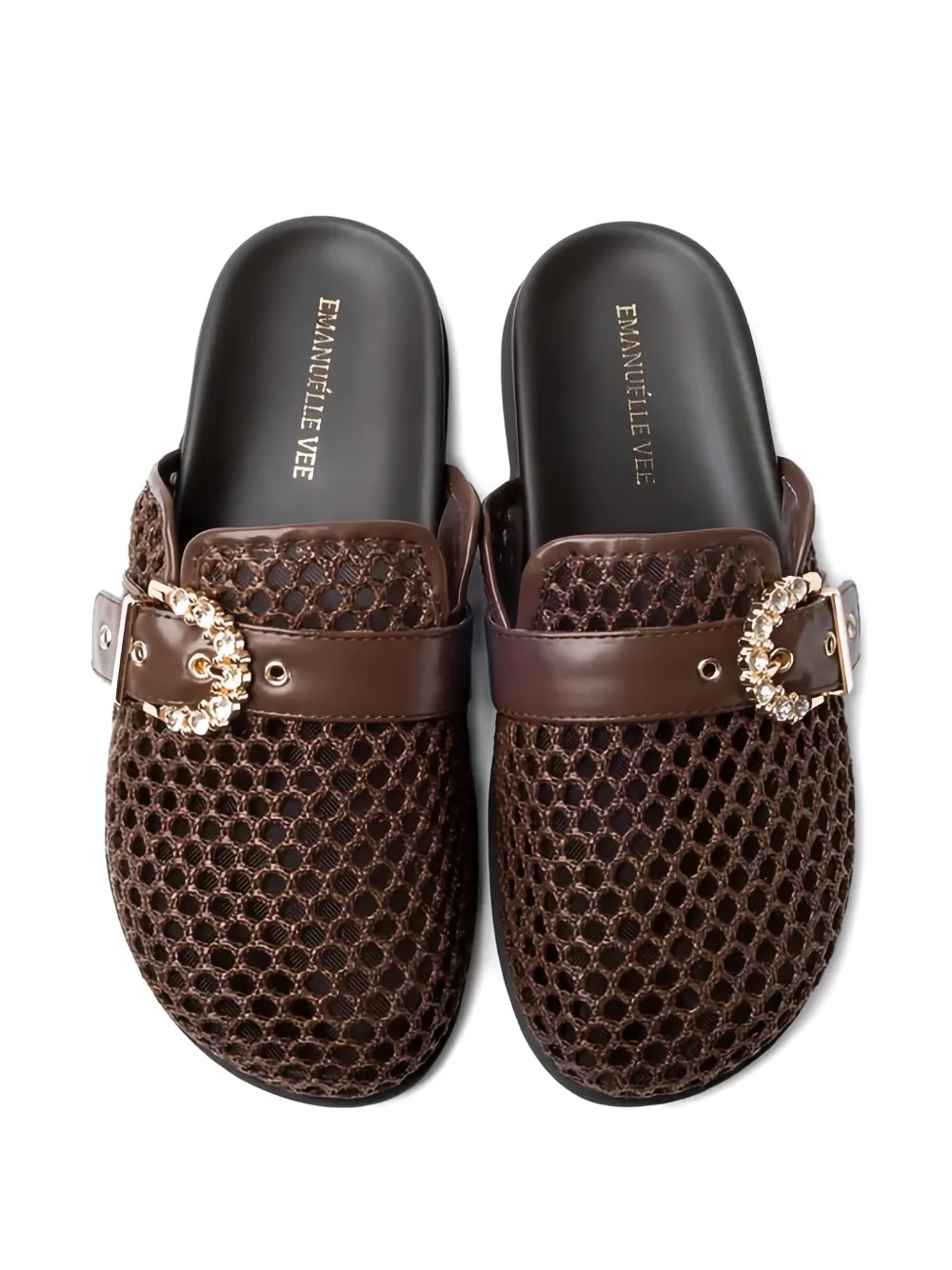 EMANUELLE VEE crystal-embellished sandals Bruin