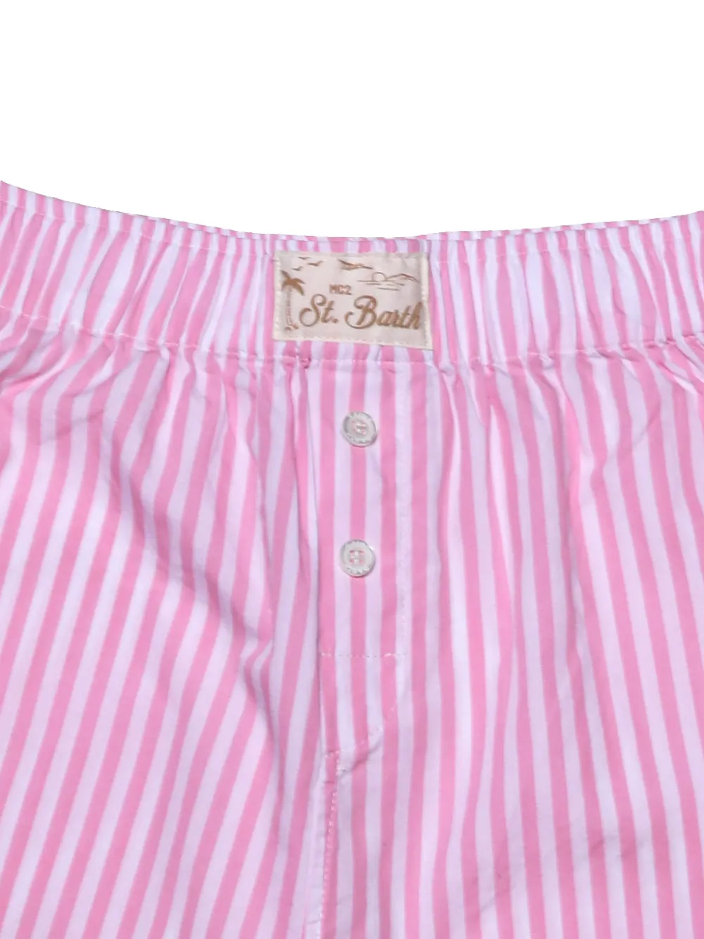  Mc2 Saint Barth Striped Shorts - Pink 