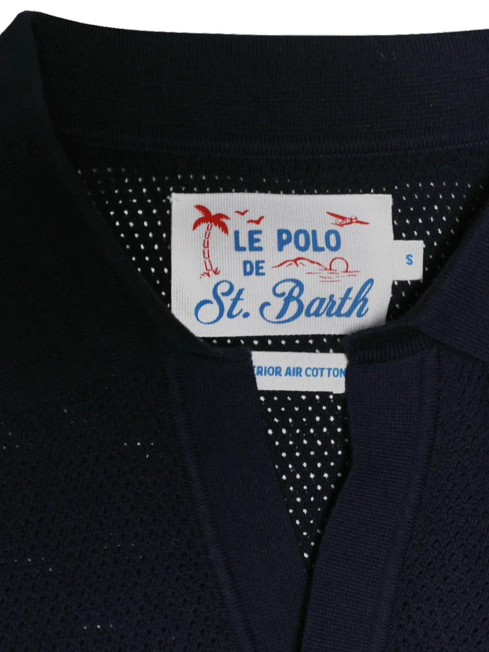 MC2 Saint Barth T-shirt met kraag Blauw