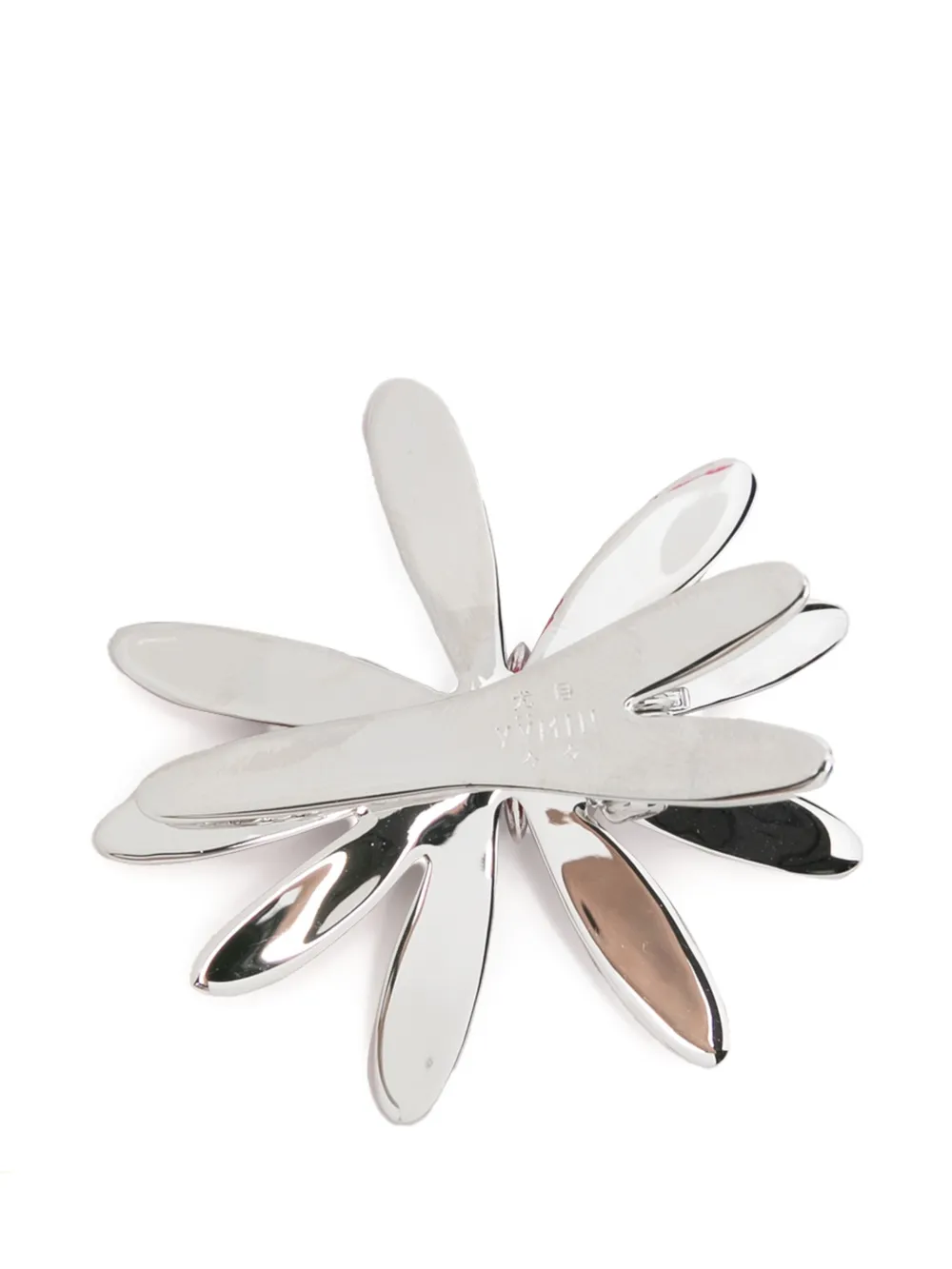  Yvmin Polka Dot Flower Hair Clip - Silver 