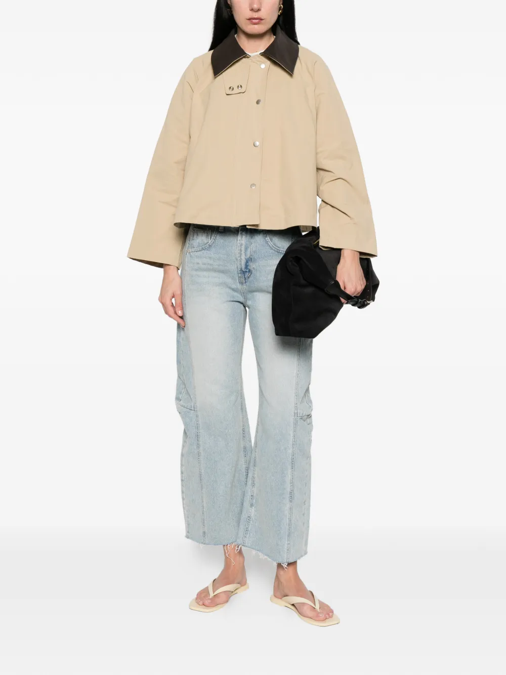  La Piscine Collared Jacket - Neutrals 