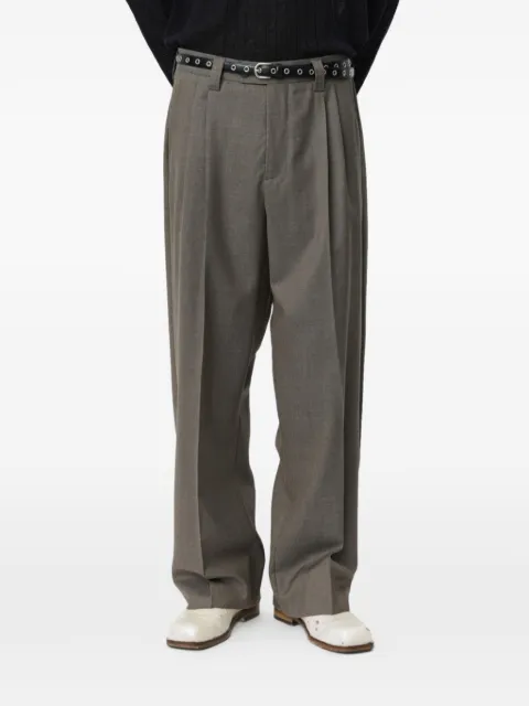 mfpen pleated wool trousers