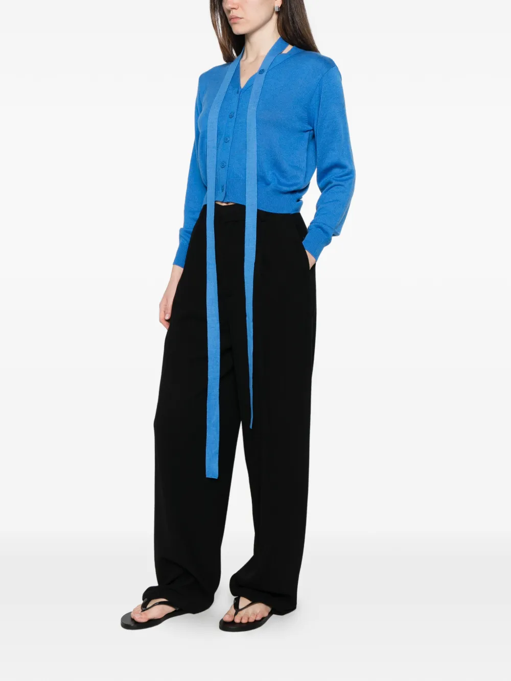  La Piscine Buttoned Cardigan - Blue 