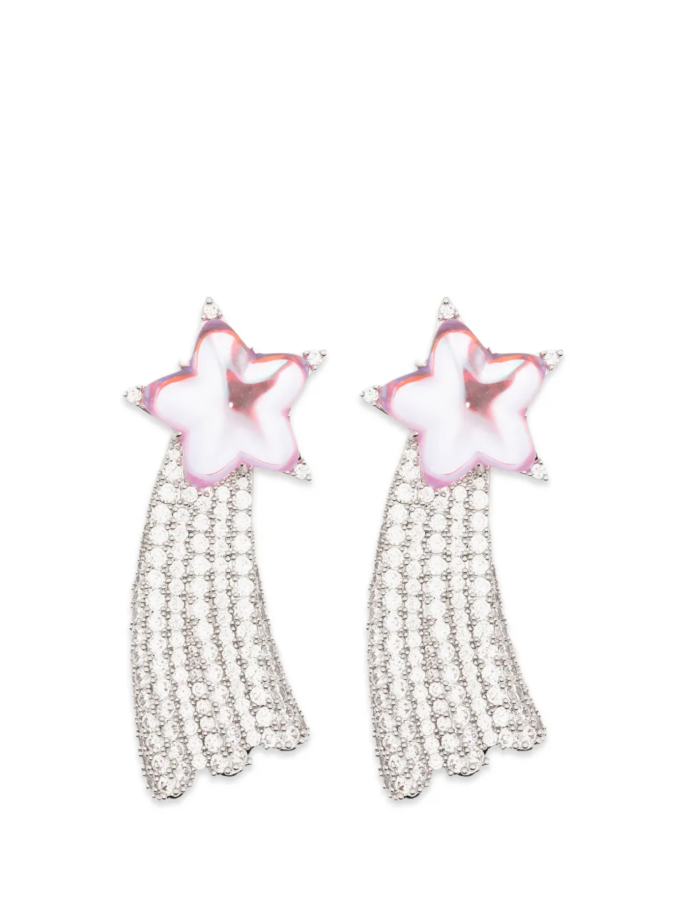 YVMIN star embellished earrings - Argento