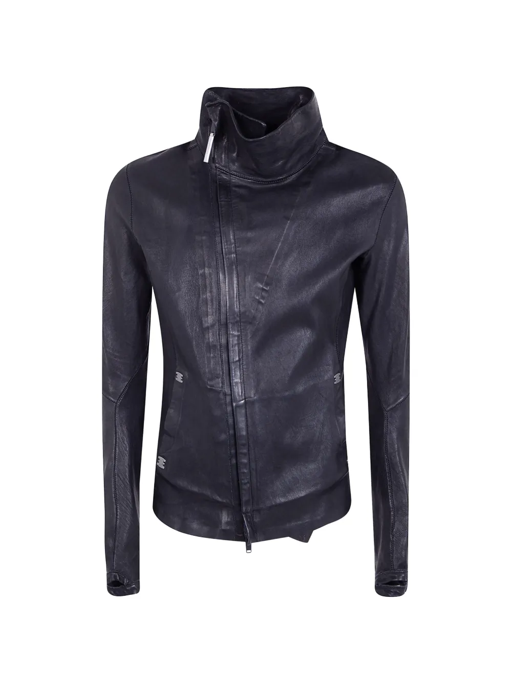 Isaac Sellam Experience Imparable high-neck leather jacket - Nero