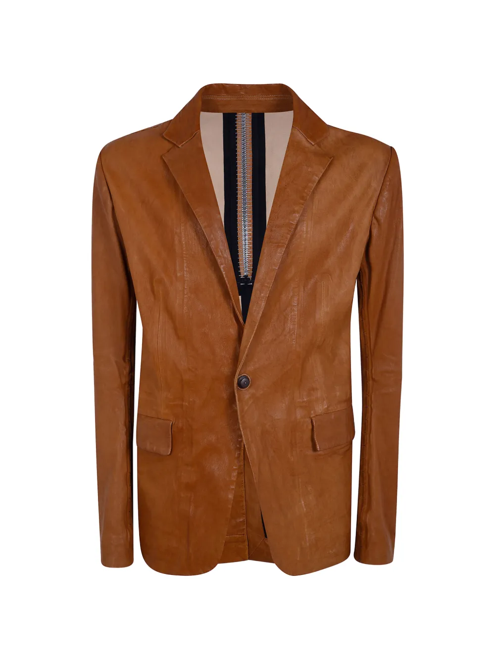 Isaac Sellam Experience Pionnier exposed-seam blazer - Marrone