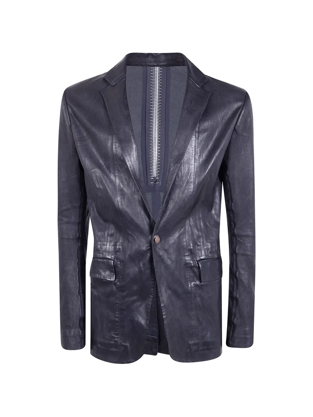 Isaac Sellam Experience Pionnier exposed-seam blazer - Nero