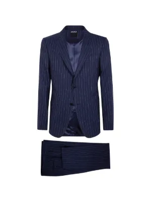ゼニアクチュール☆CENTOVENTIMILAスーツ 7-54R 紺21L2N5 Navy Blue
