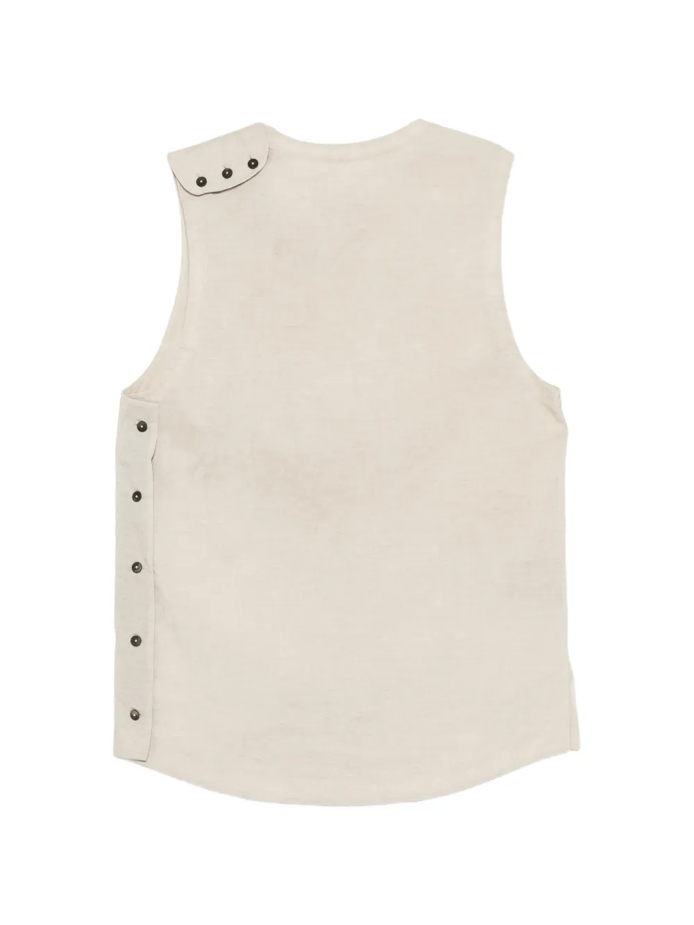 Ziggy Chen Gilet met borstzak Beige