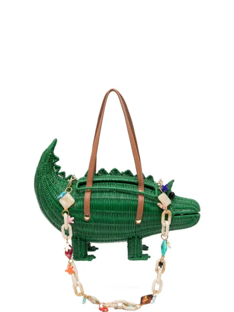 SERPUI crocodile-motif tote bag