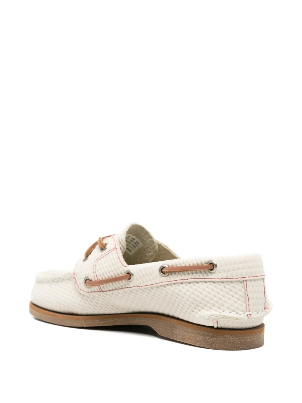 Timberland contrast-stitching loafers Beige
