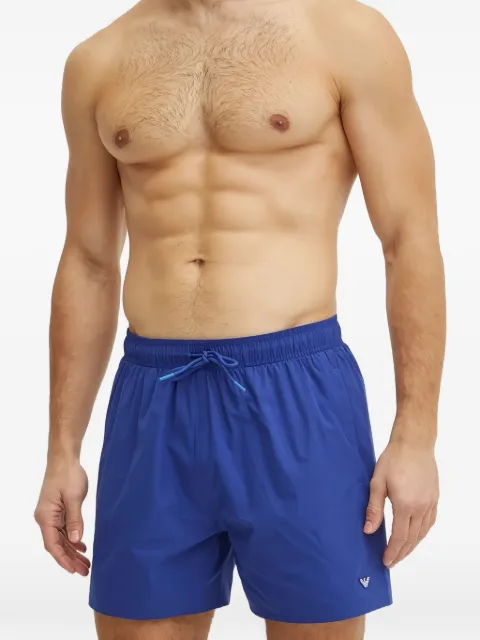 Armani Exchange logo-patch swim shorts