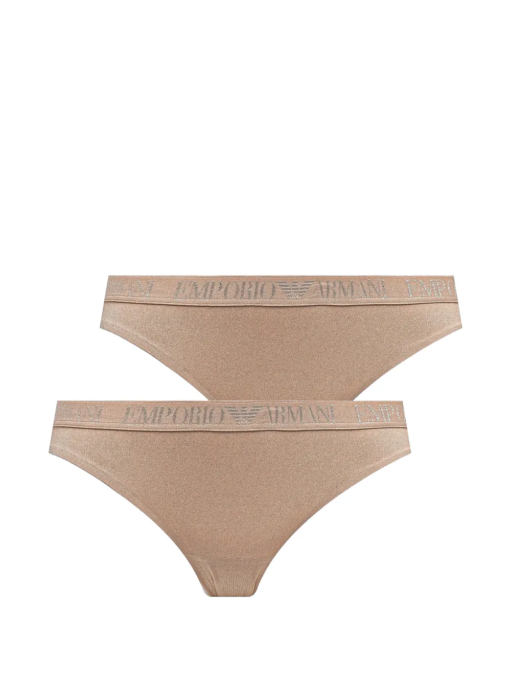Armani Exchange logo-waistband briefs - Toni neutri