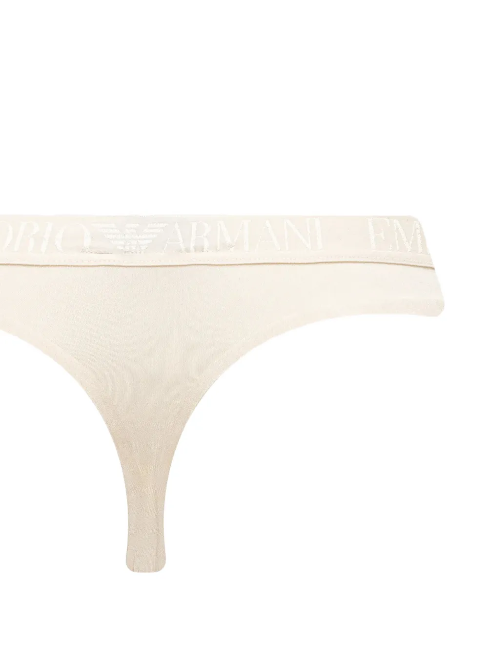 Armani Exchange String met logo tailleband Beige