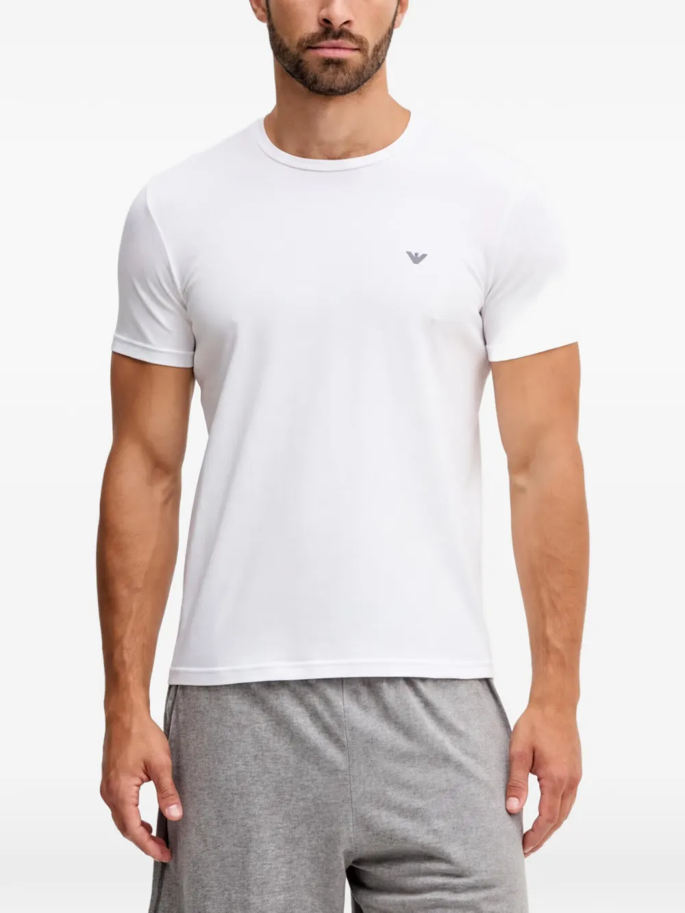 Armani Exchange T-shirt con logo - Blu