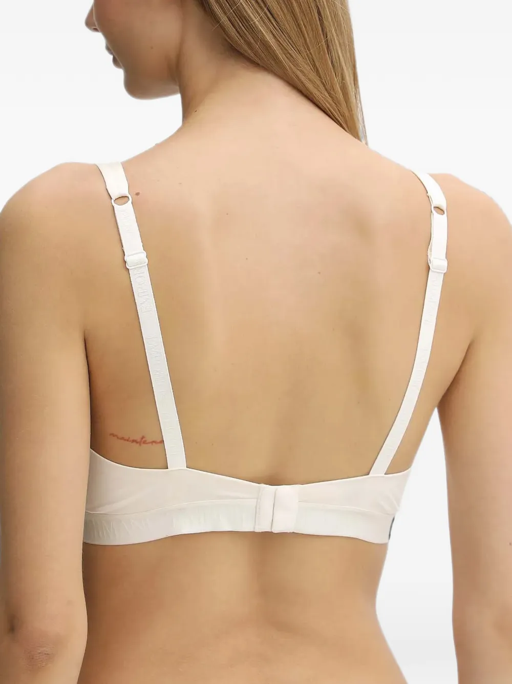 Emporio Armani logo bra Wit