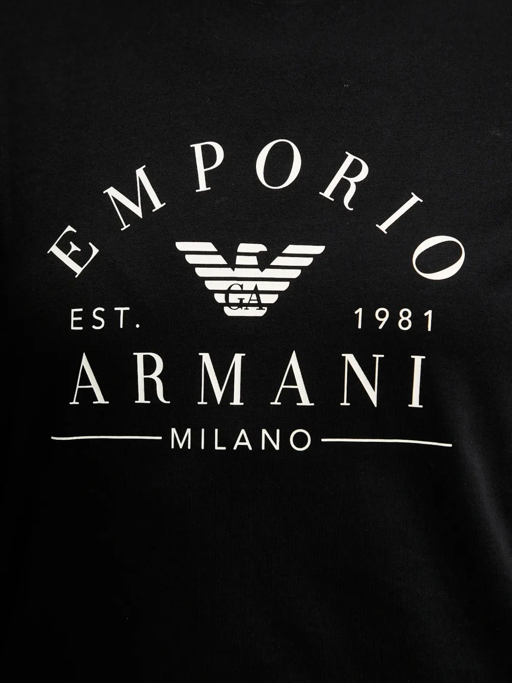 Armani Exchange long-sleeve T-shirt Zwart
