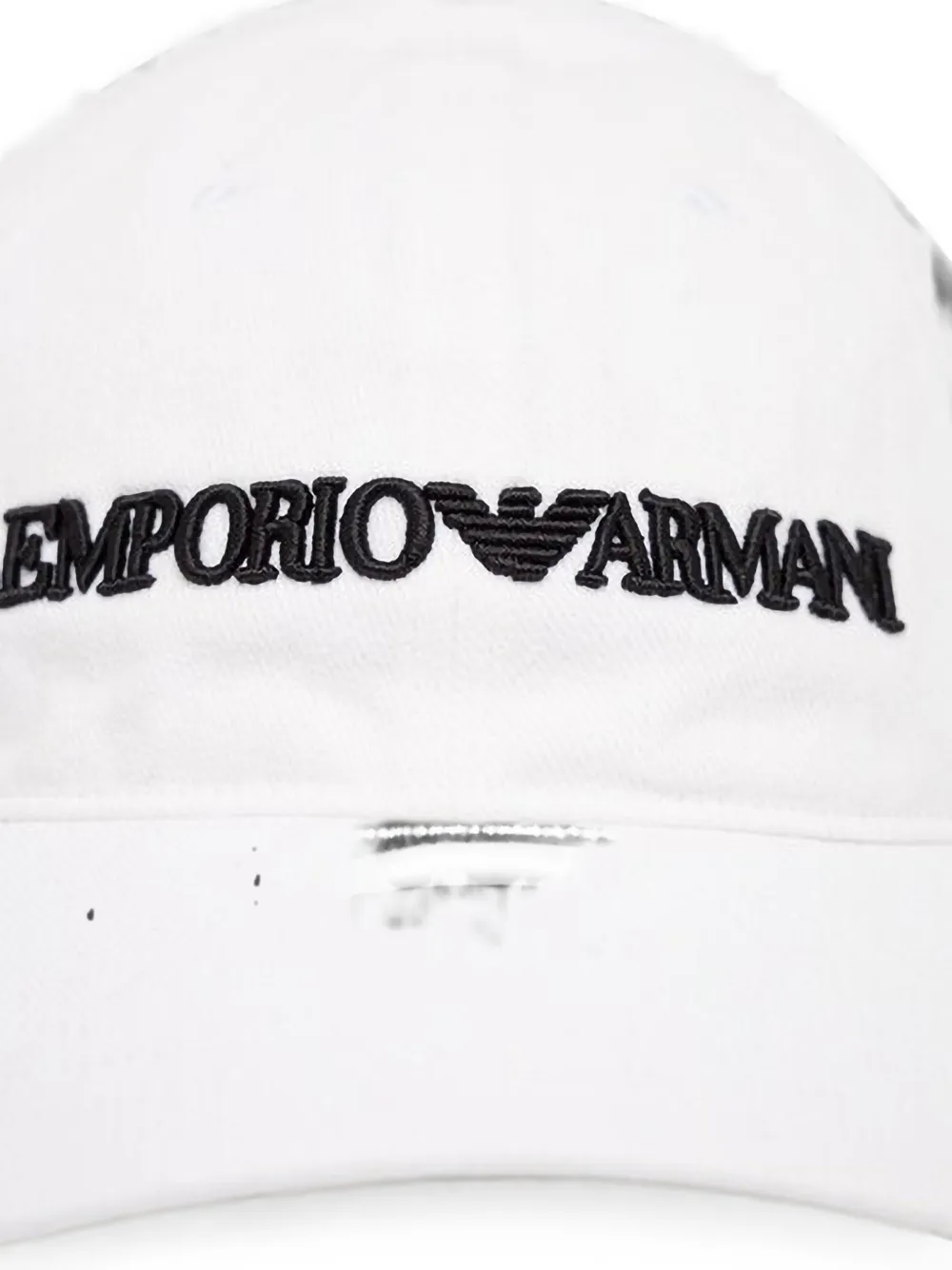 Armani Exchange embroidered-logo baseball cap Wit