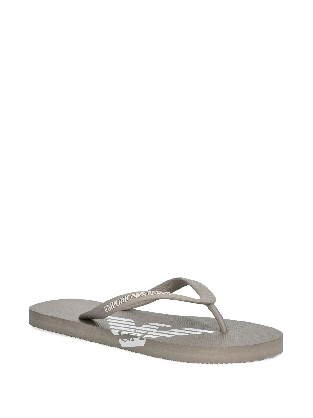 Armani Exchange logo-print flip-flops Grijs