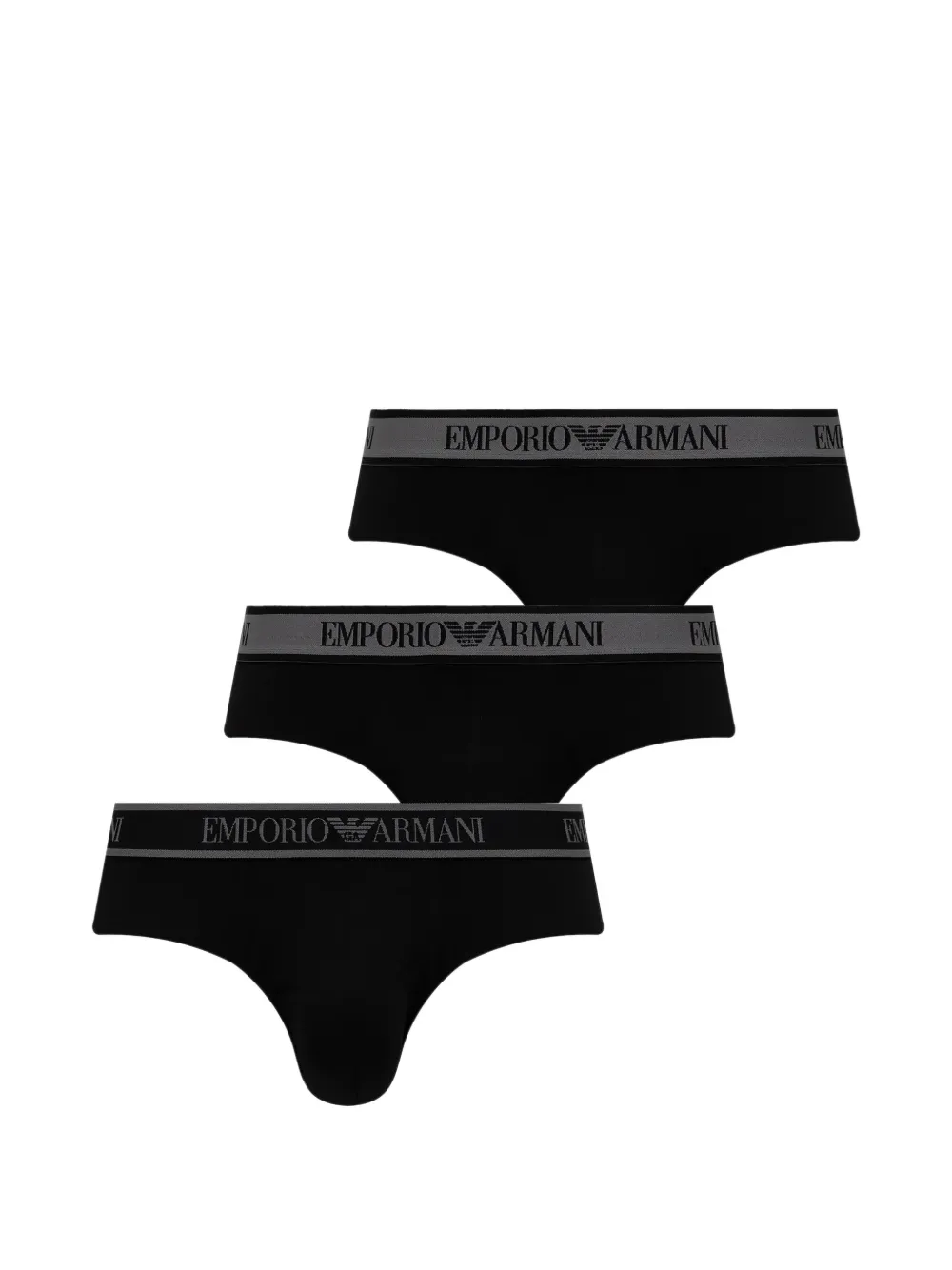 Armani Exchange logo-waistband briefs - Nero