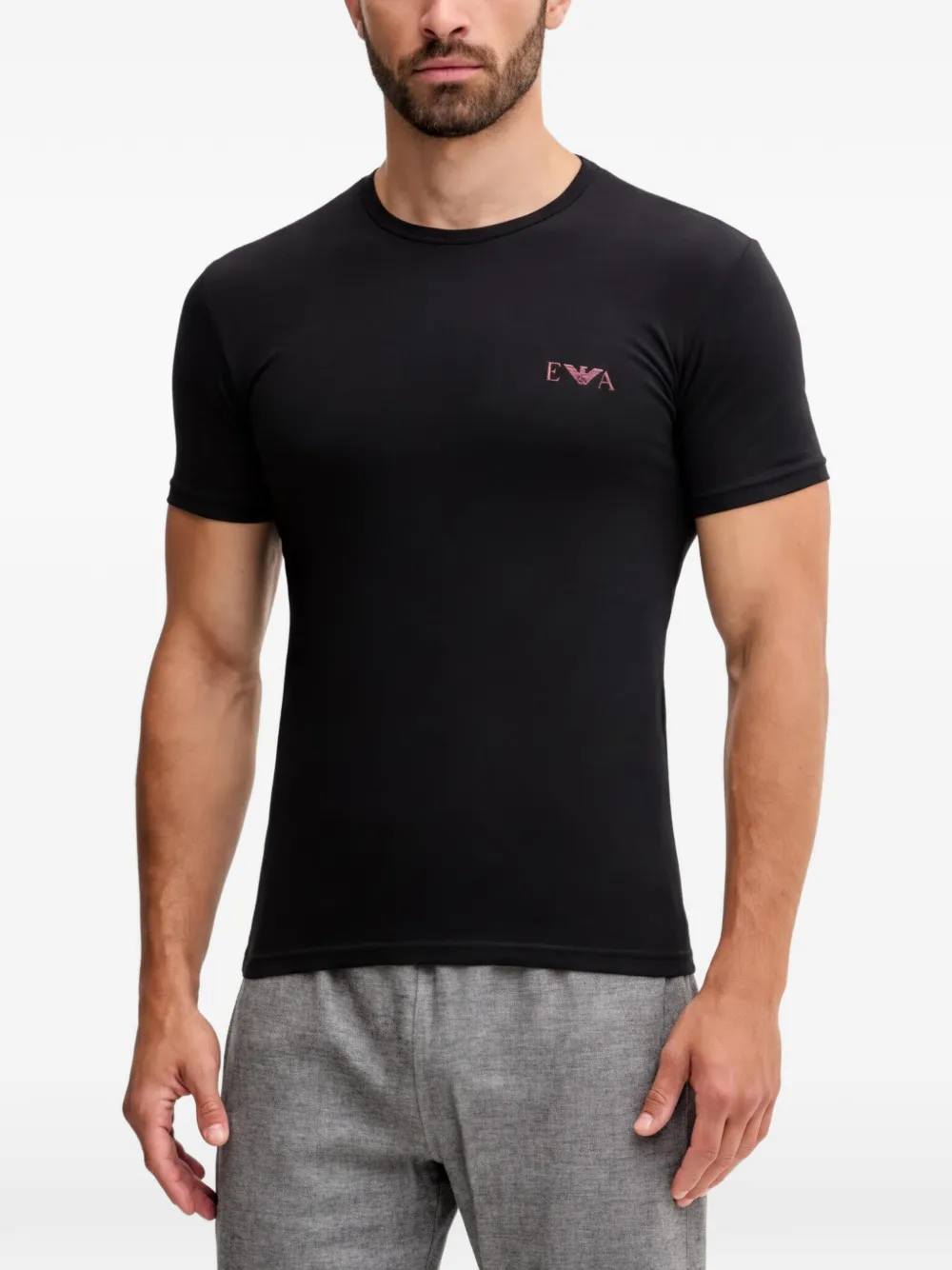 Armani Exchange logo-detail T-shirt - Nero