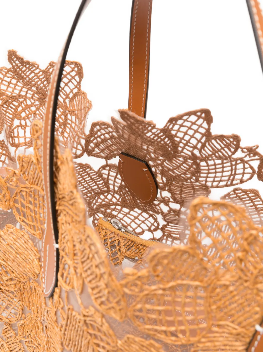 Ermanno Scervino floral-lace Tote Bag | Neutrals | FARFETCH