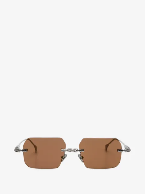 Kuboraum rimless rectangle sunglasses