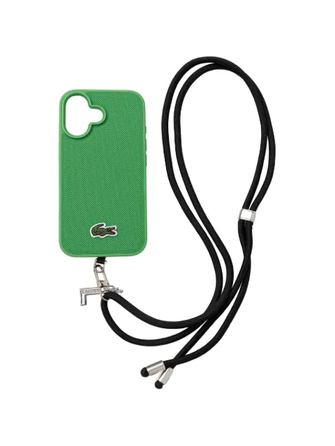 Lacoste textured iPhone 16 case