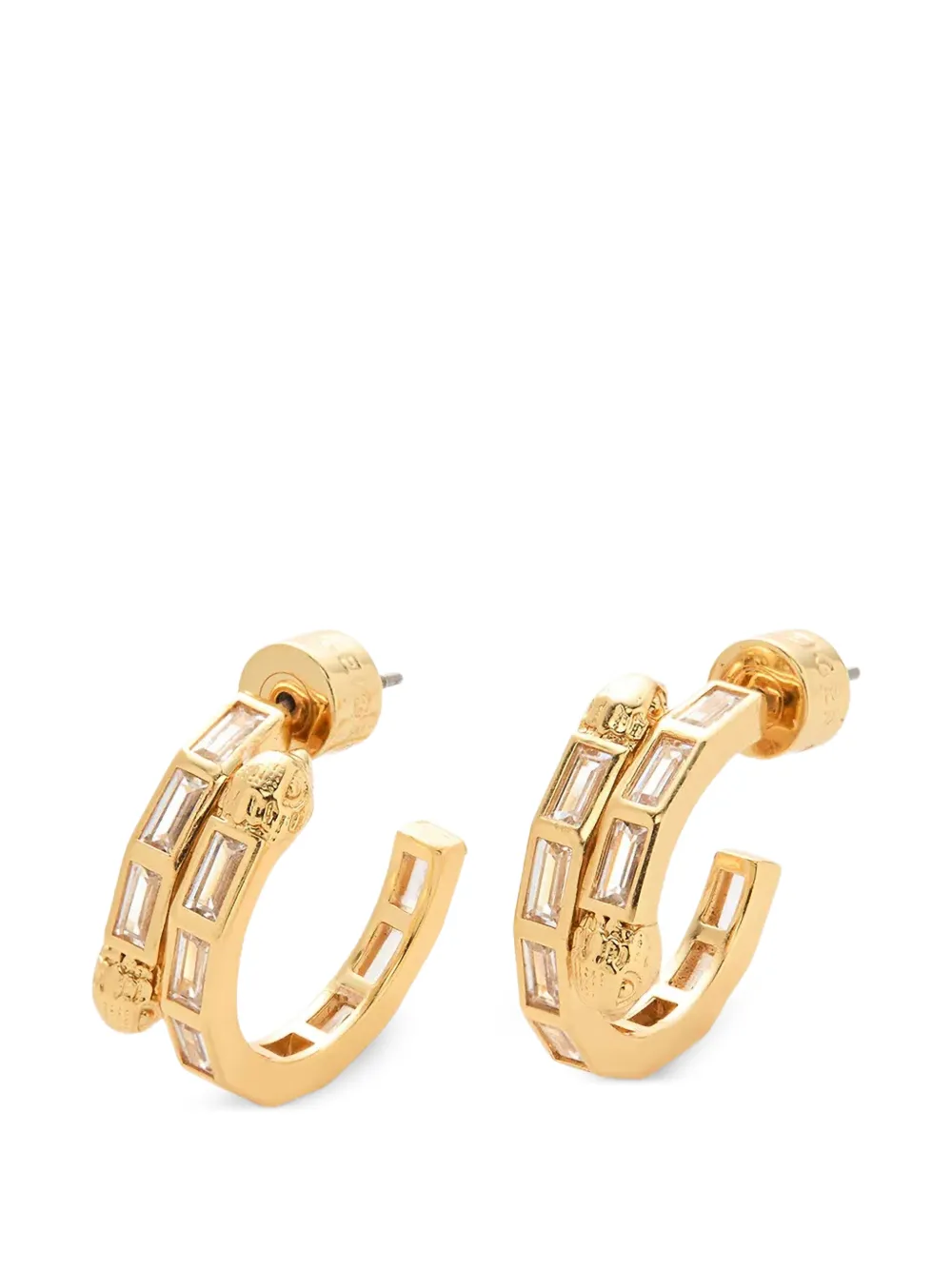 Kurt Geiger London Eagle Head crystal-embellished earrings - Oro