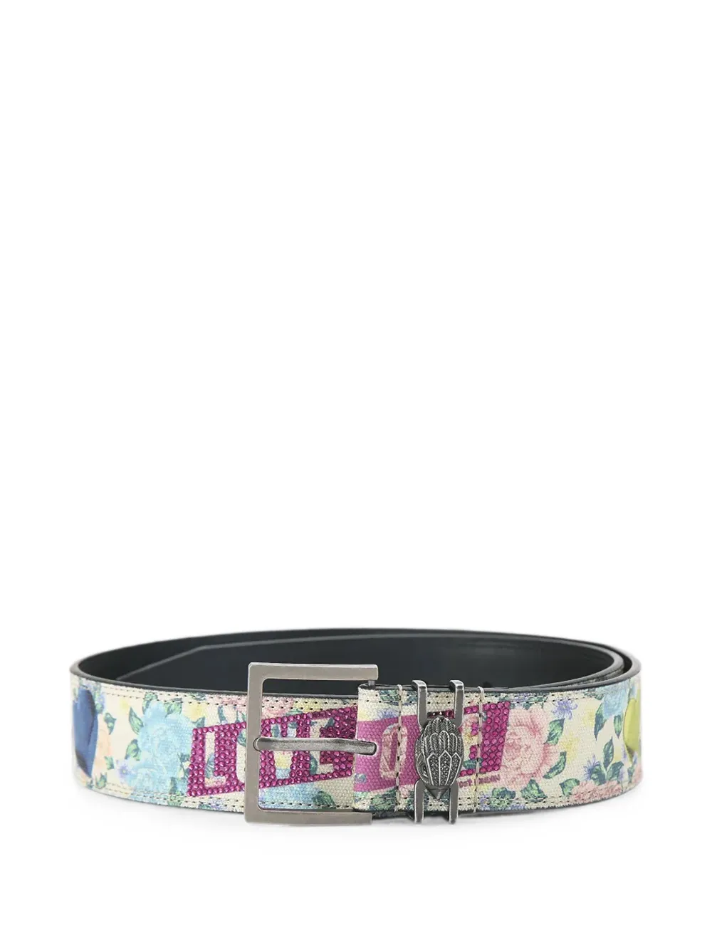 Kurt Geiger London Shoreditch Gürtel mit Blumen-Print - Weiß