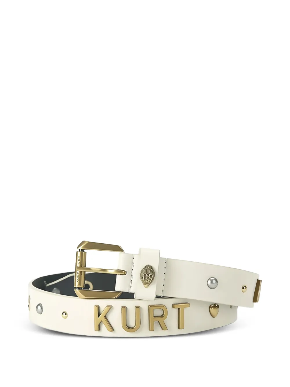 Kurt Geiger London studded buckle belt - Bianco