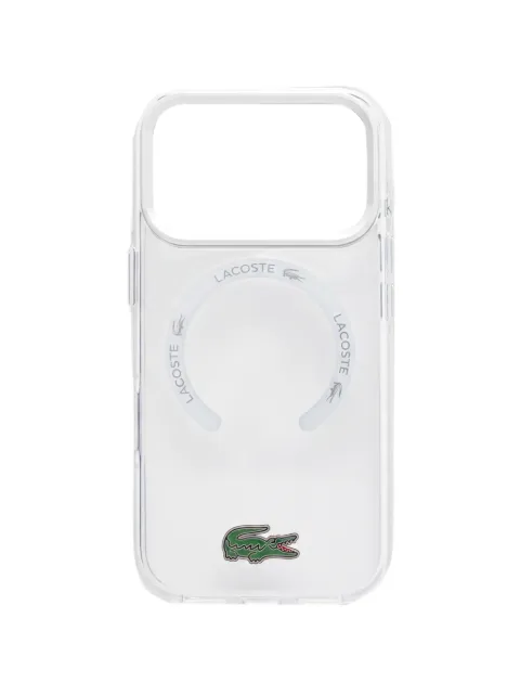 Lacoste logo-plaque iPhone 17 Pro case