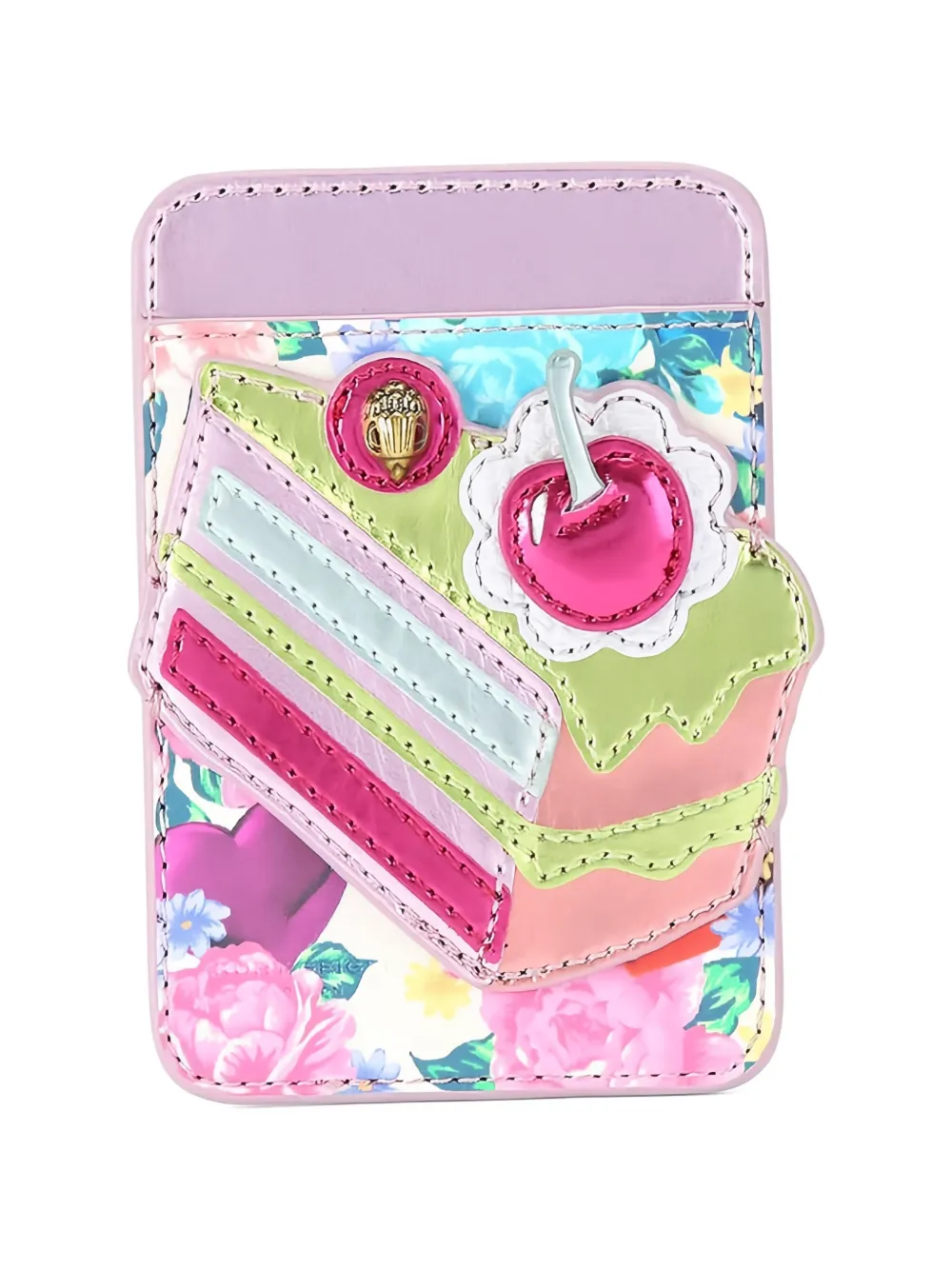 Kurt Geiger London floral card holder - Rosa