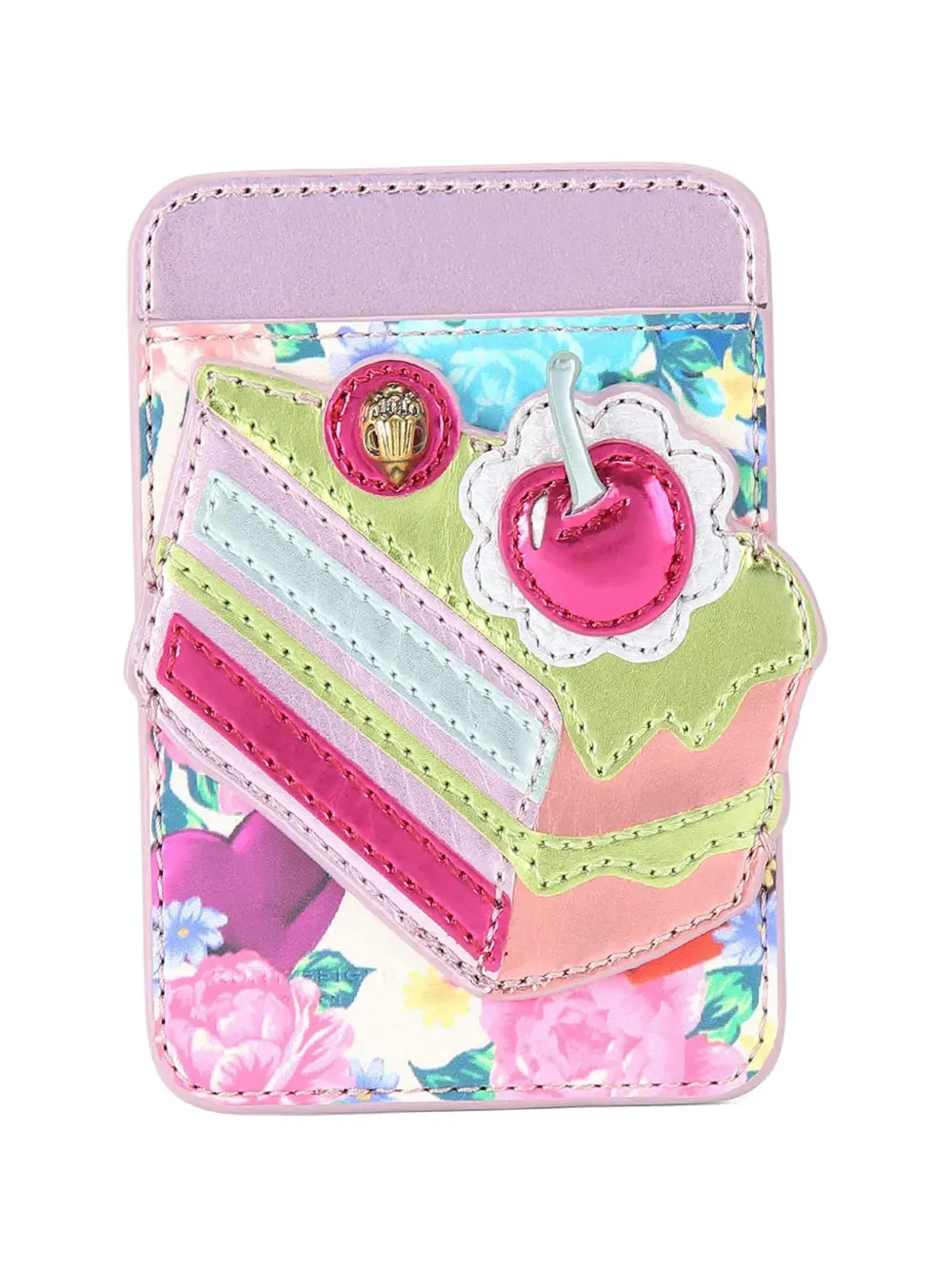 Kurt Geiger London floral card holder - Rosa