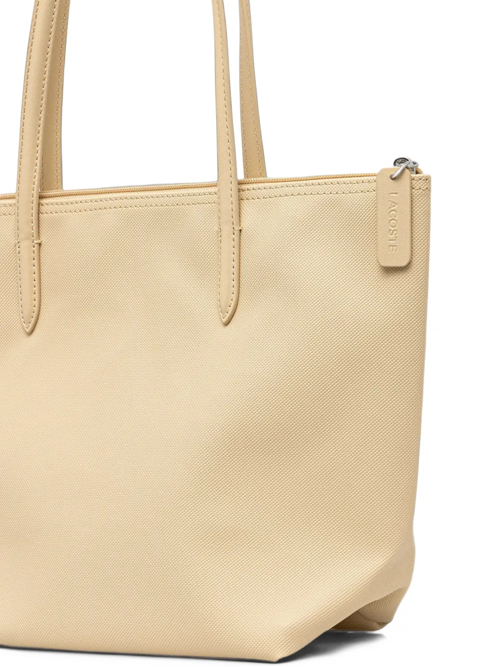Lacoste small L.12.12 Concept tote bag Beige