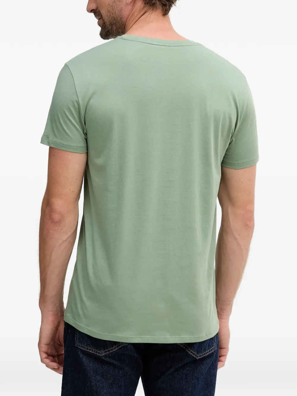 Lacoste T-shirt met V-hals Groen