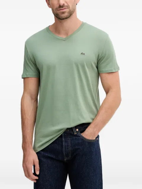 Lacoste playera con logo y cuello en V